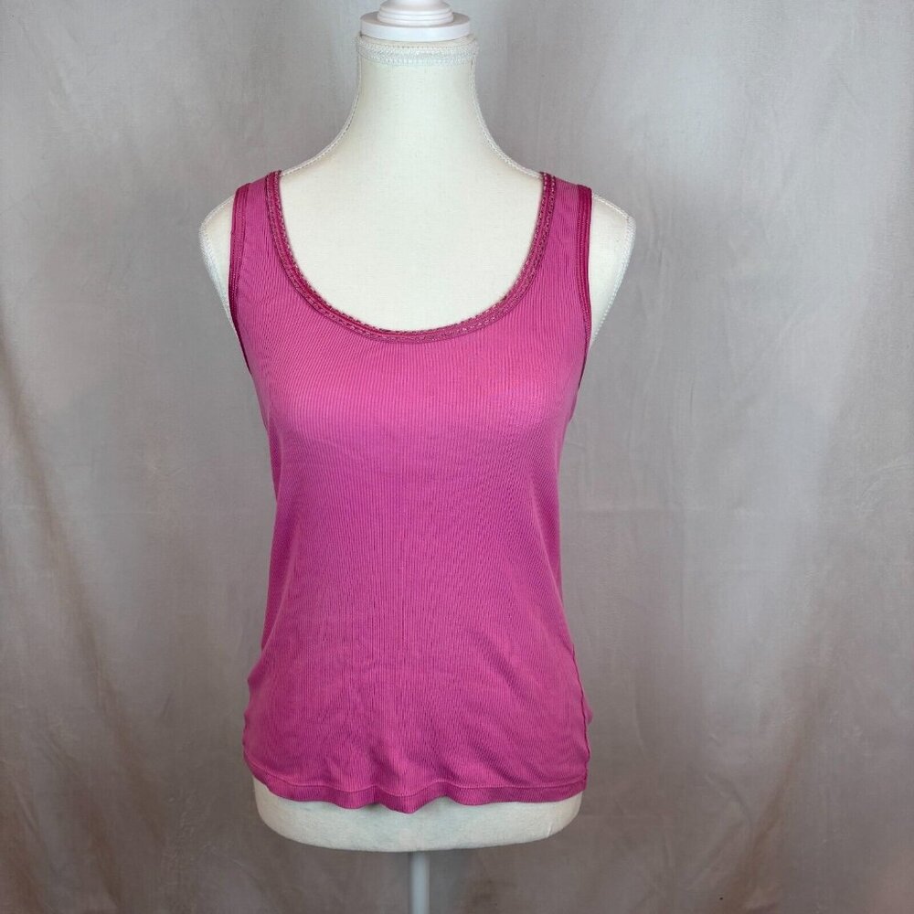 Express Y2K Fairy Pink Beaded Sparkle Tank‎ Top Womens Size Medium Coquette